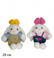 ЗАЙКА С БАНТОМ В КОМБИНЕЗОНЧИКЕ, 2537-J-28 купить оптом и в розницу ЗАЙКА С БАНТОМ В КОМБИНЕЗОНЧИКЕ, 2537-J-28 купить оптом и в розницу на базе игрушек